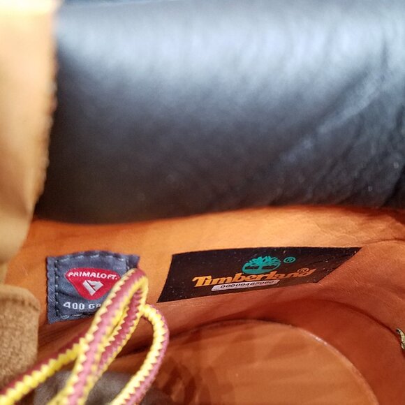 Timberland 6'' Premium Men's Boots Wheat Nubuck Size 8 - Yellow #TB010061 NEW! - Picture 11 of 13